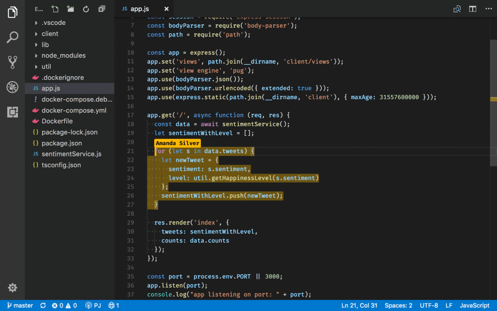 3.3 Creating A Basic Http Server With Node.js 1 6087748Dfc5Ec52Acee6960E 1589348637 Vscode Collaboration